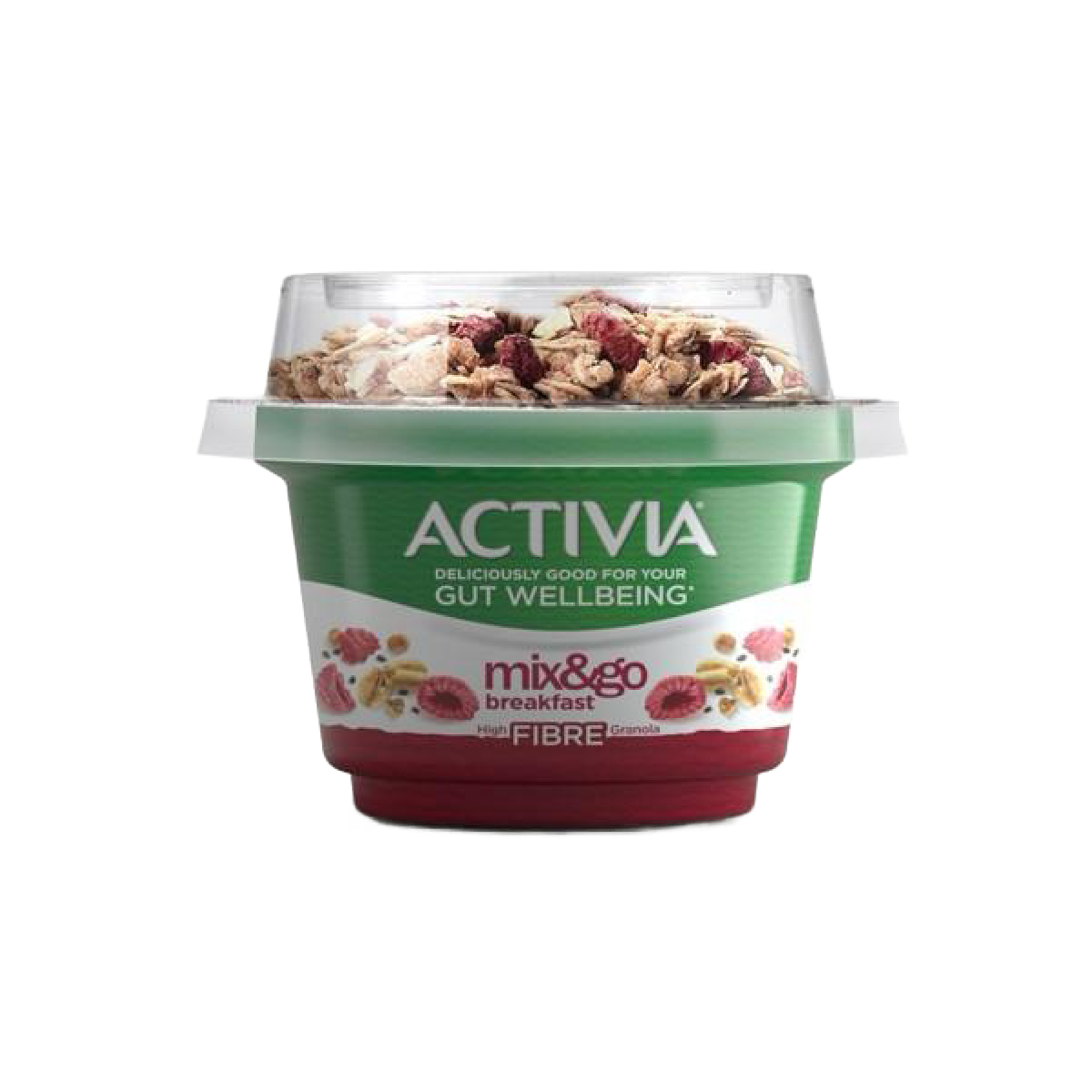 Activia Mix & Go Breakfast Raspberry Chia Granola Yogurt 150 g