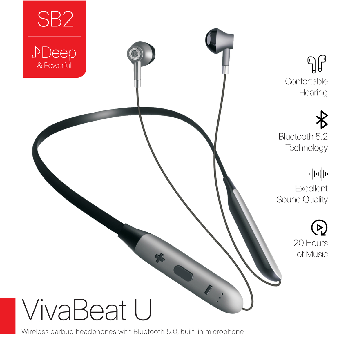 ISmart Bluetooth Wireless Earphone with Mic, SB2