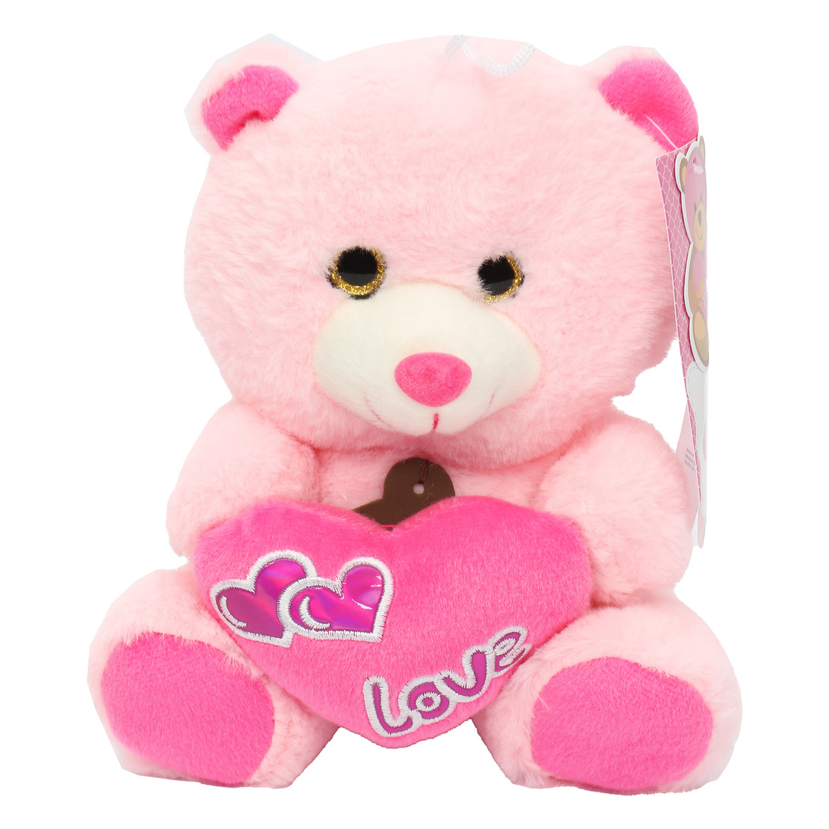 Fabiola Teddy Bear Plush With Heart 20cm CJ2322 Assorted