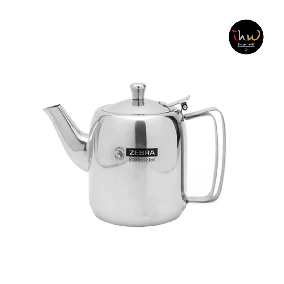 Zebra Stainless Steel Tea Pot with Filter, 1.5L, 113407