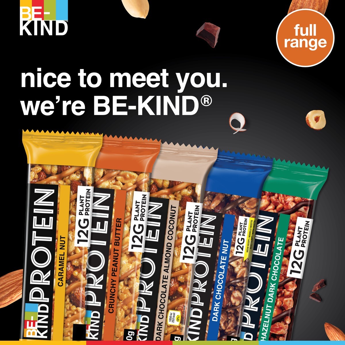 Be-Kind Dark Chocolate Nuts & Sea Salt Bar Value Pack 3 x 30 g