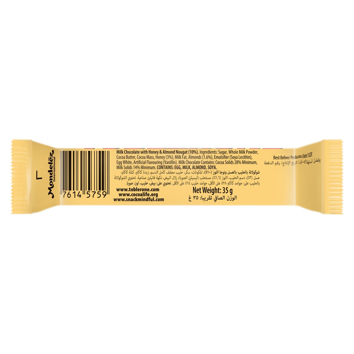 Toblerone Milk Chocolate 35 g