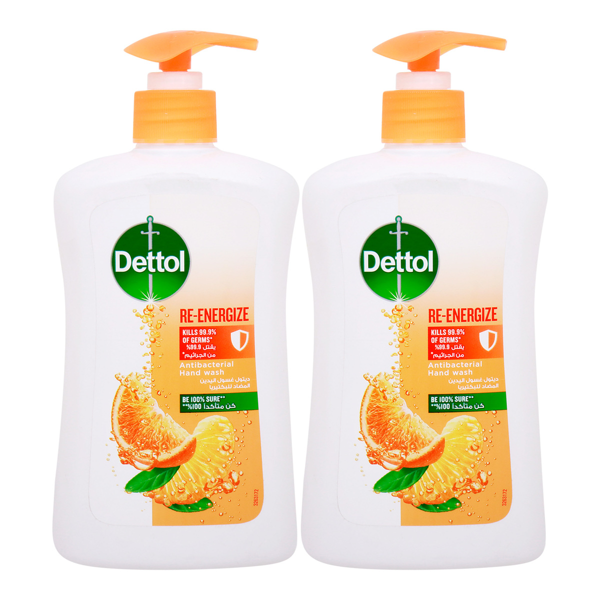 Dettol Re-Energize Antibacterial Hand Wash 2 x 500 ml