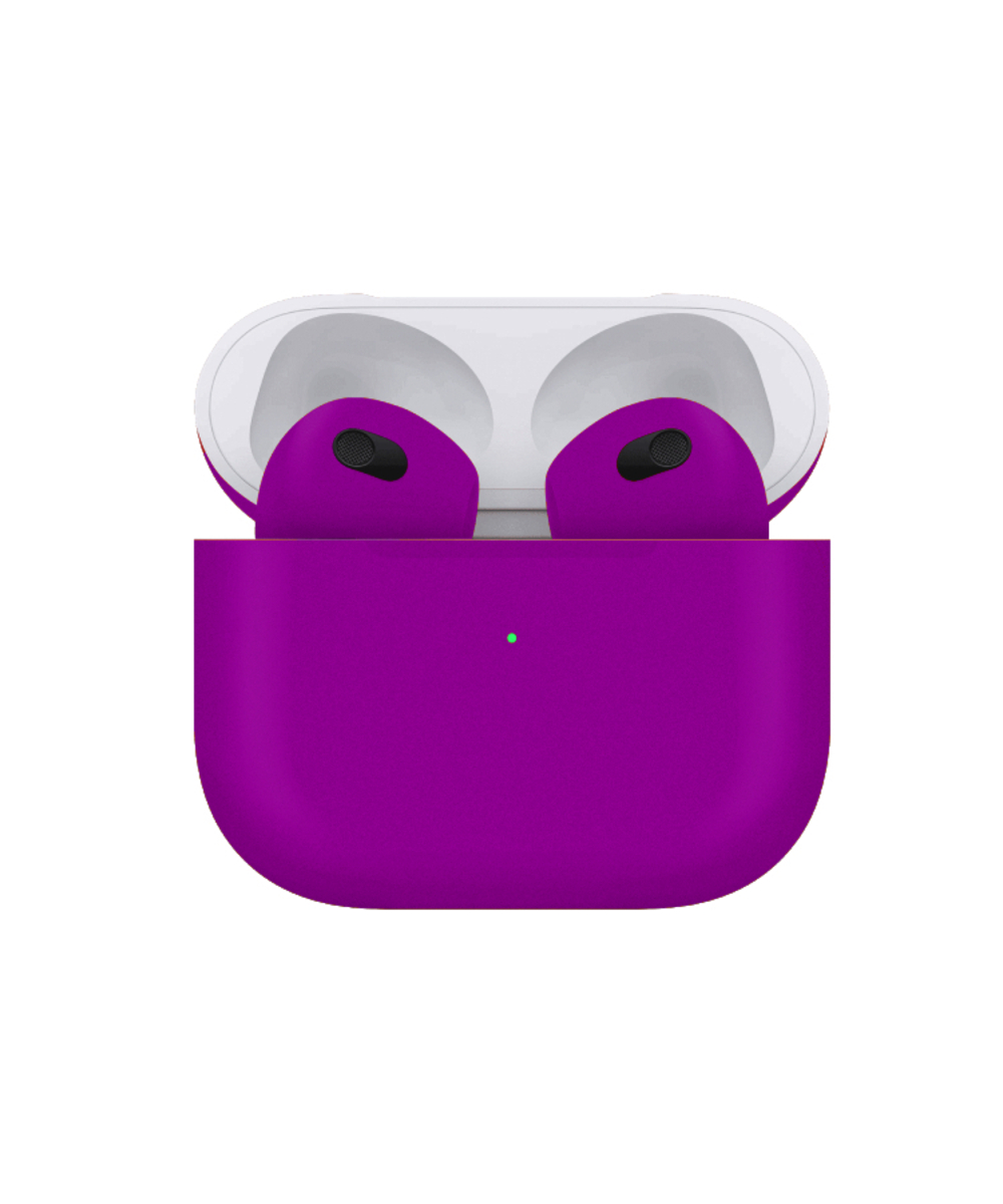 Caviar Customized Apple Airpods (3rd Generation), Matte Violet