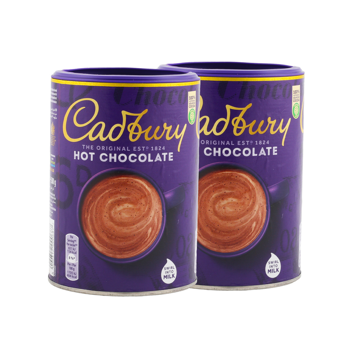 Cadbury Drinking Hot Chocolate Value Pack 2 x 500 g