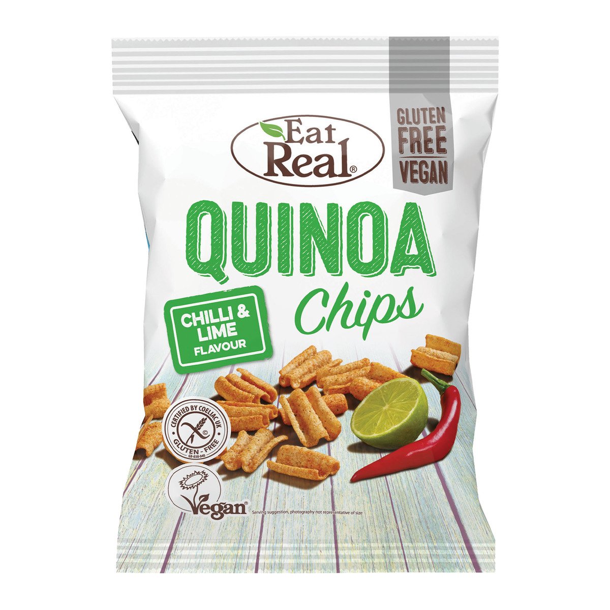 Eat Real Quinoa Chips Chilli and Lime Flavour 80 g