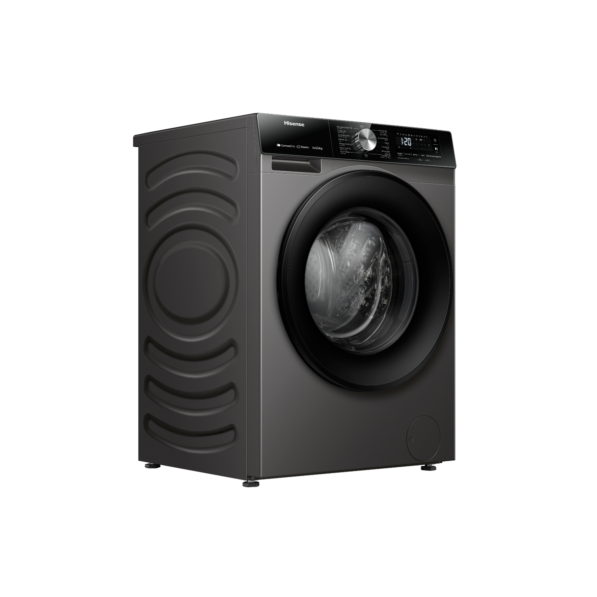 Hisense Front Load Washer & Dryer, 10/6 kg, 1400 RPM, Titanium Grey, WD3S1043BT