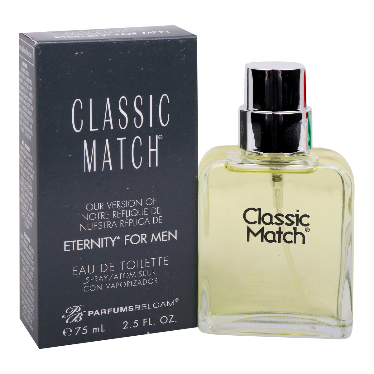 Parfums Belcam Classic Match Eternity for Men Eau De Toilette 75 ml