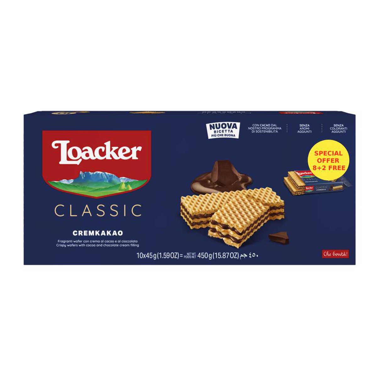 Loacker Classic Cremkakao 10 x 45 g