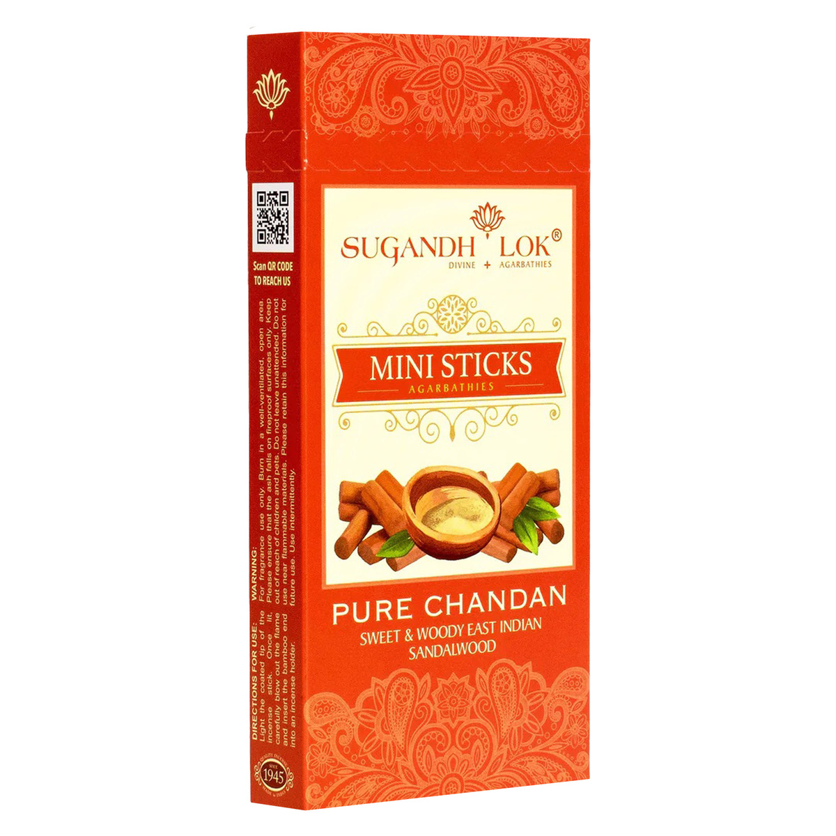 Sugandh Lok Pure Chandan Mini Sticks Agarbathies 50 g