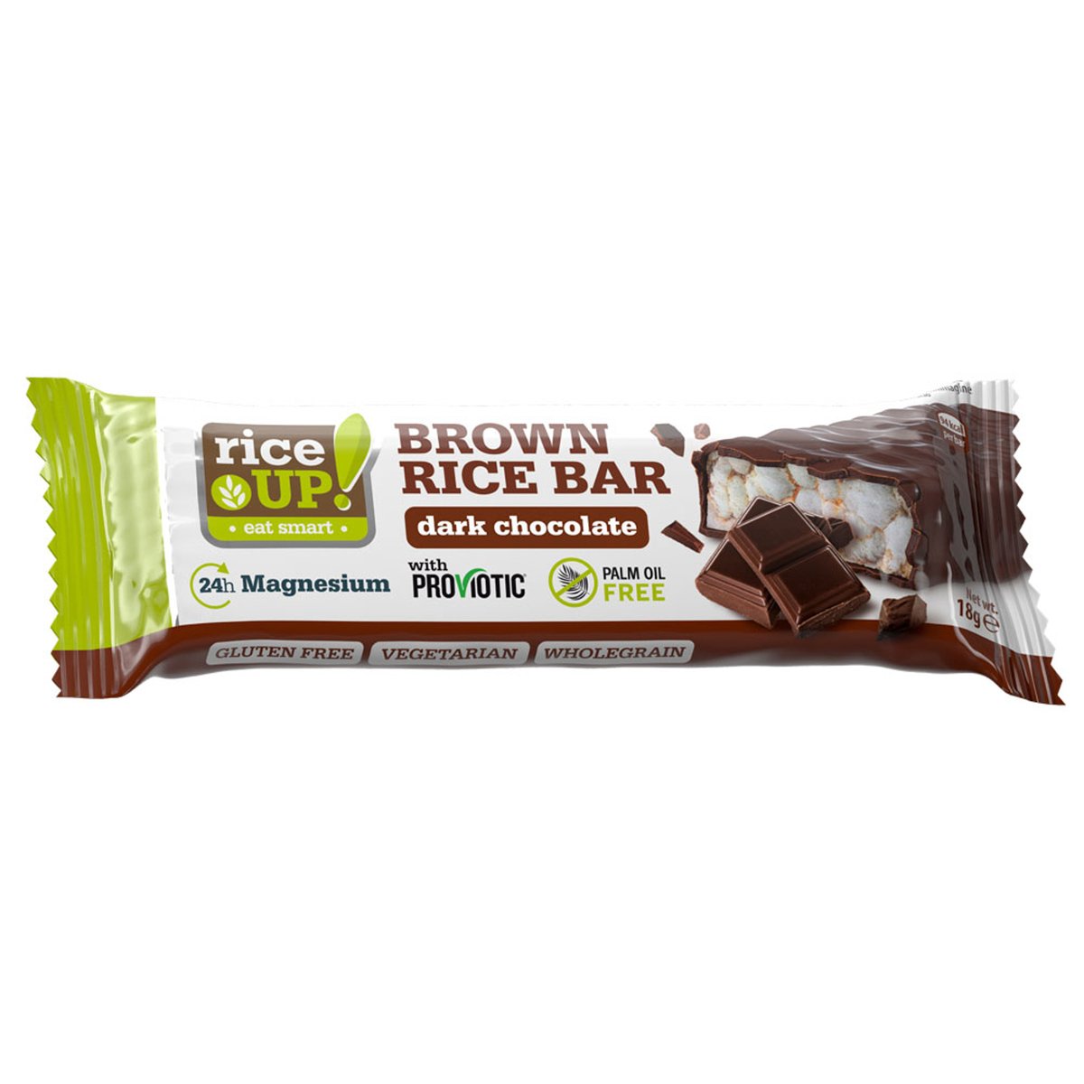 Rice Up Dark Chocolate Brown Rice Bar 18 g