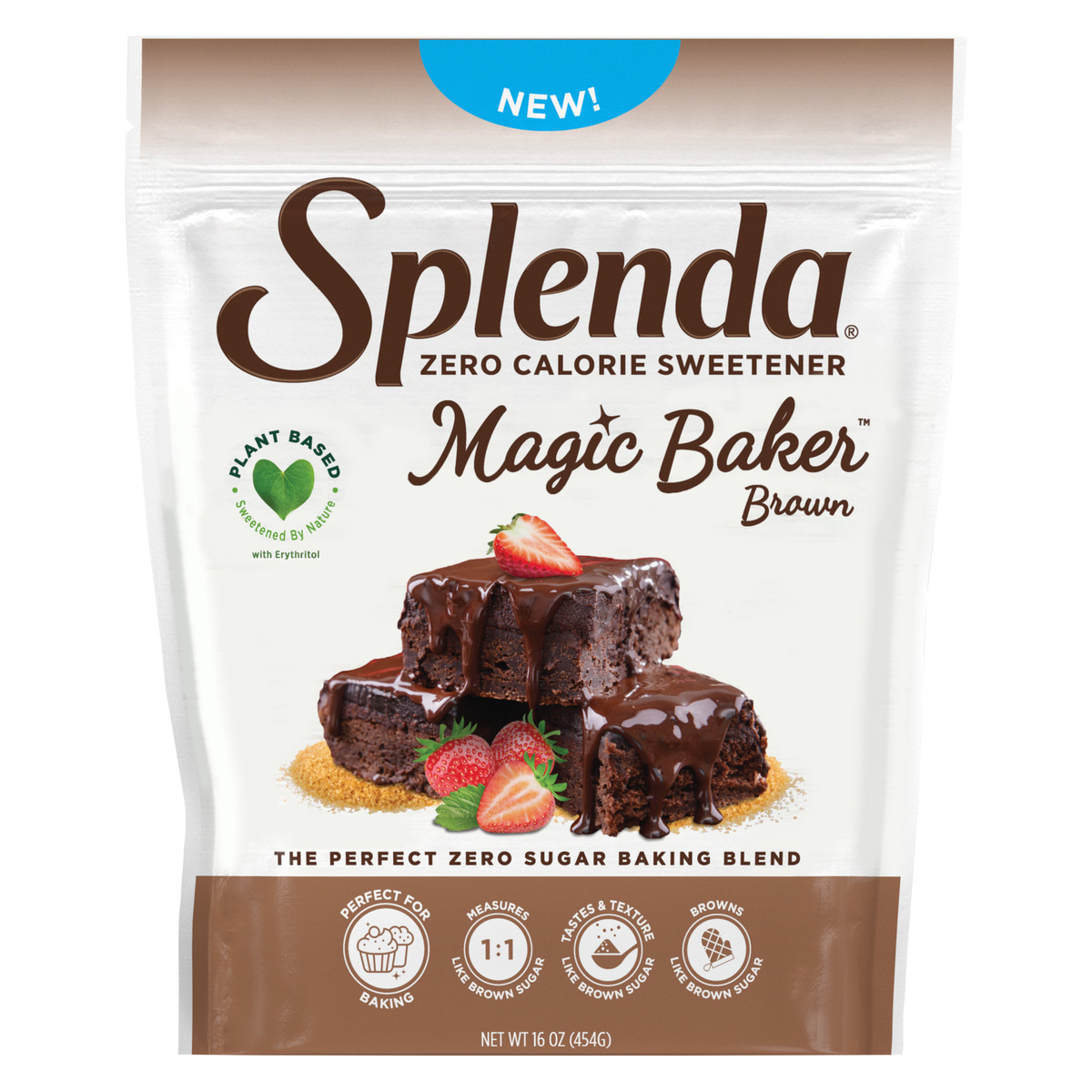 Splenda  Zero Calorie Sweetener Magic Baker Brown 454 g