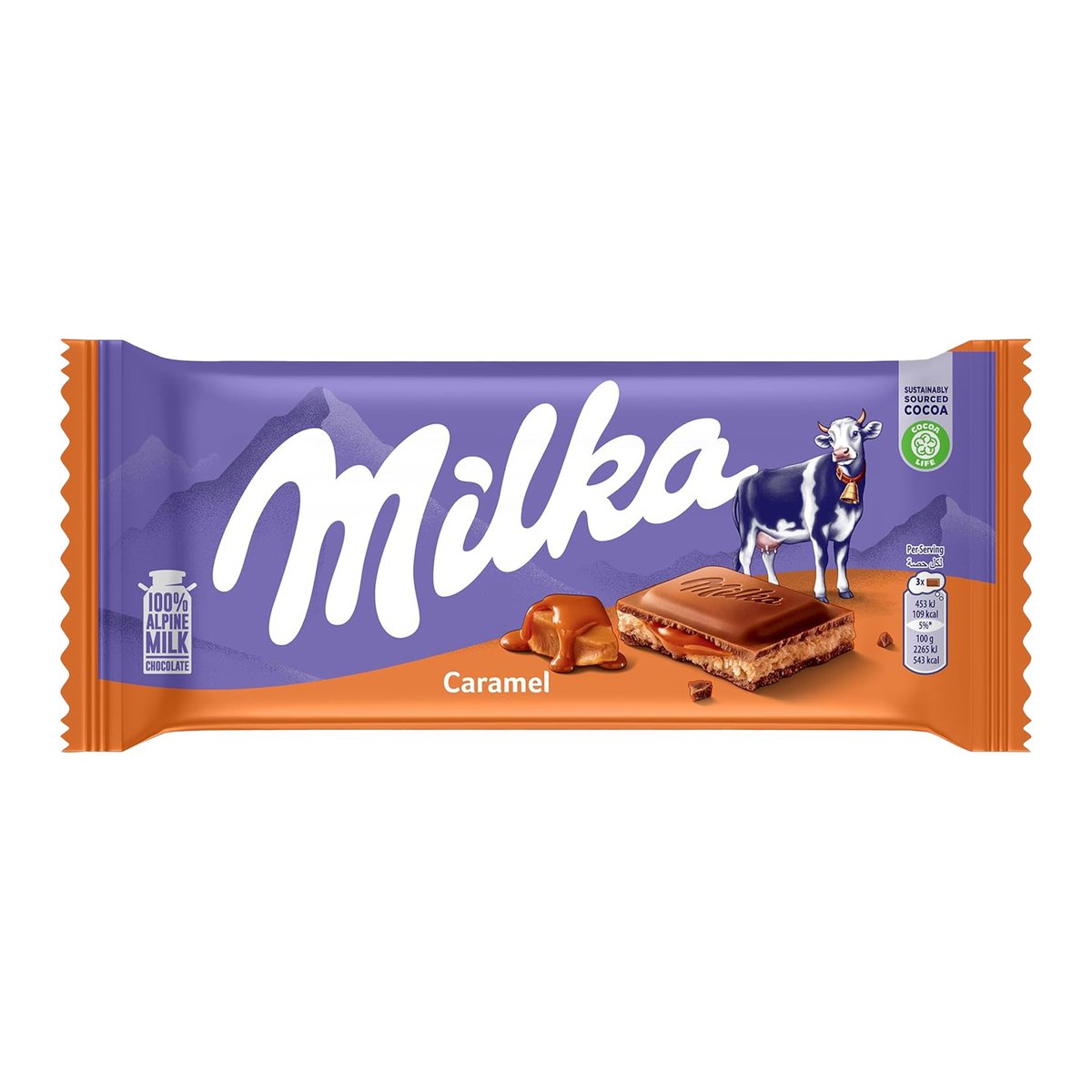 Milka Chocolate Caramel Value Pack 2 x 100 g