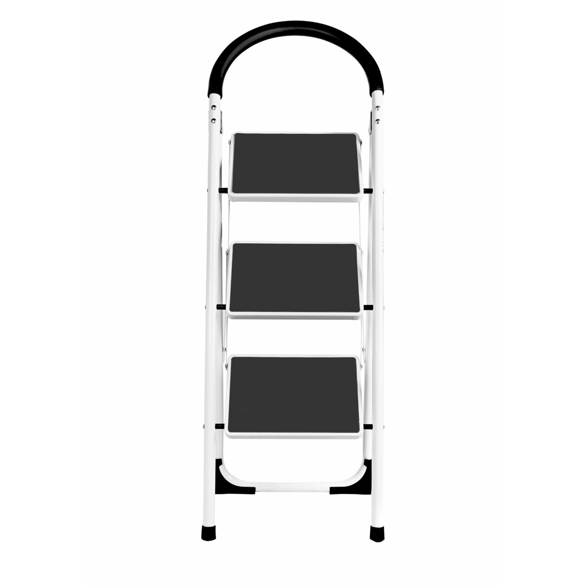 Namson Foldable 3 Step Steel Ladder with Non Slip Grip & Safety Lock, R26903