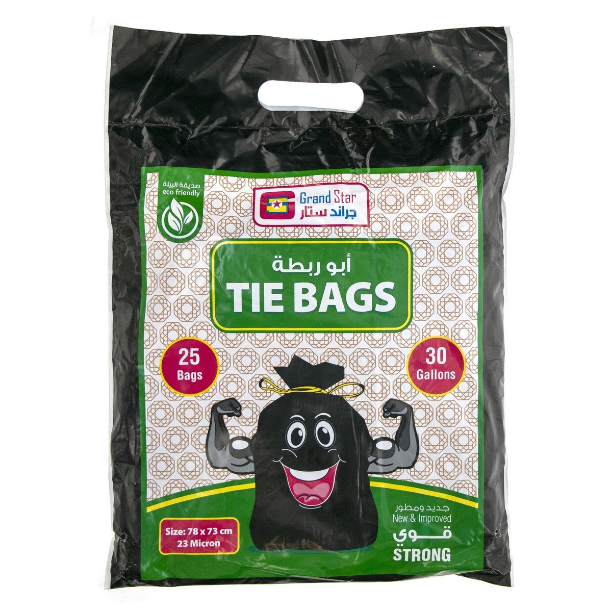 Grand Star Tie Bags 30 Gallon 25 pcs