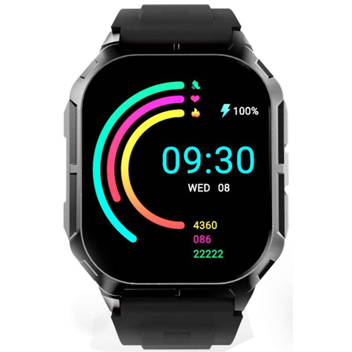 HiFuture Ultra3 Sports-Fitness Smartwatch Black