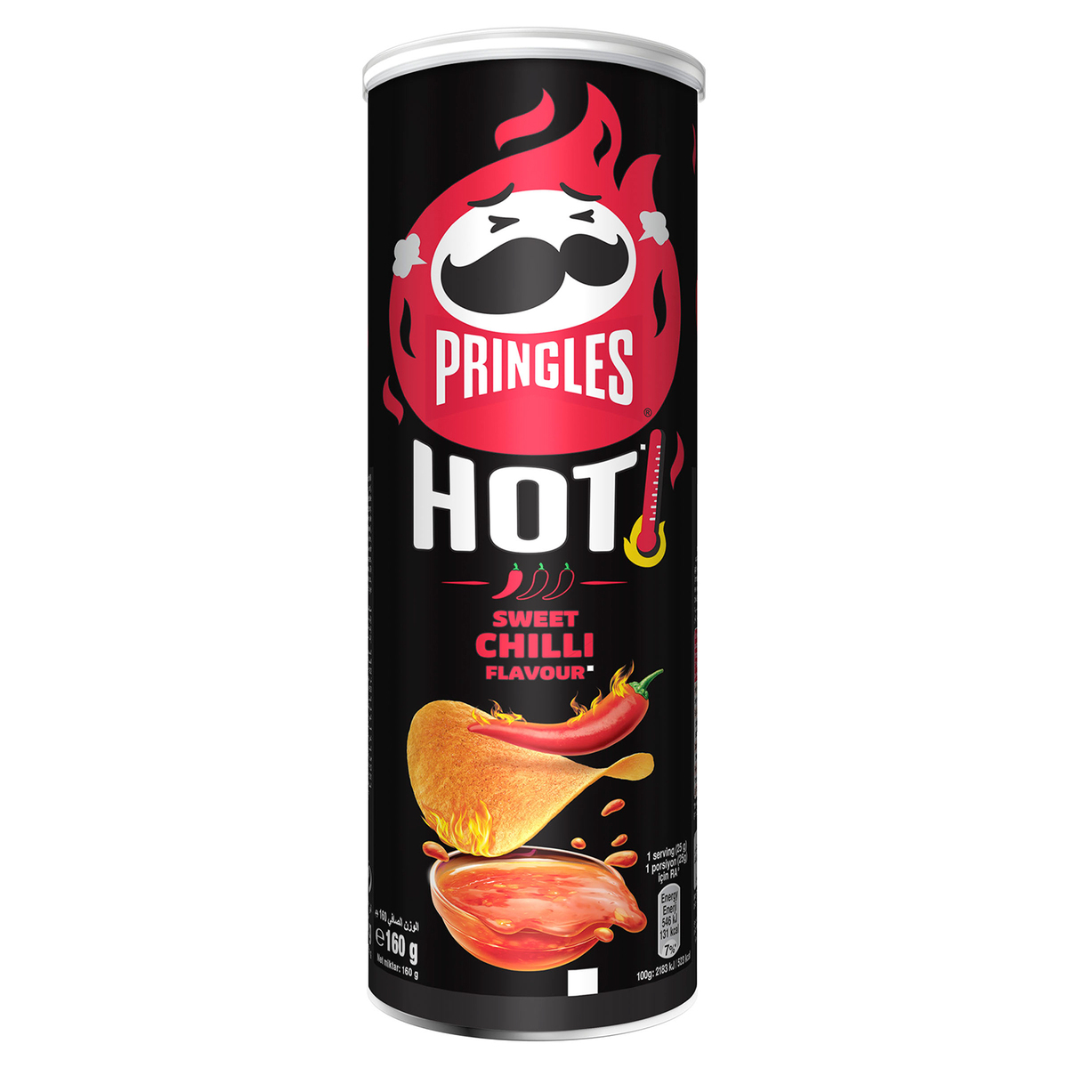 Pringles Hot Sweet Chilli Flavour Potato Chips 160 g