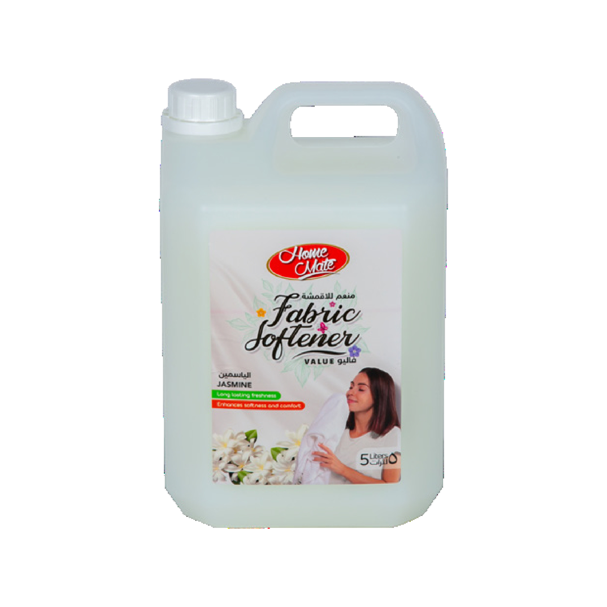 Home Mate Jasmine Fabric Softener White 5 Litres