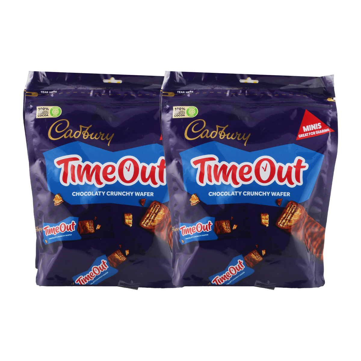 Cadbury Timeout Wafer Minis Value Pack 2 x 247.2 g