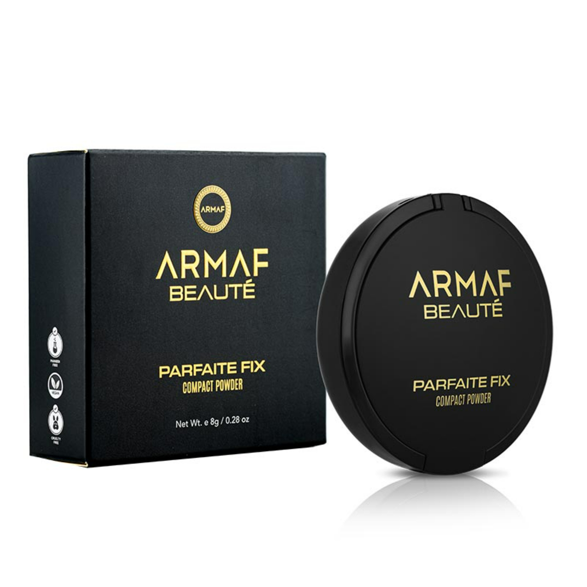 Armaf Beaute Parfaite Fix Compact Powder, 04 Warm Beige