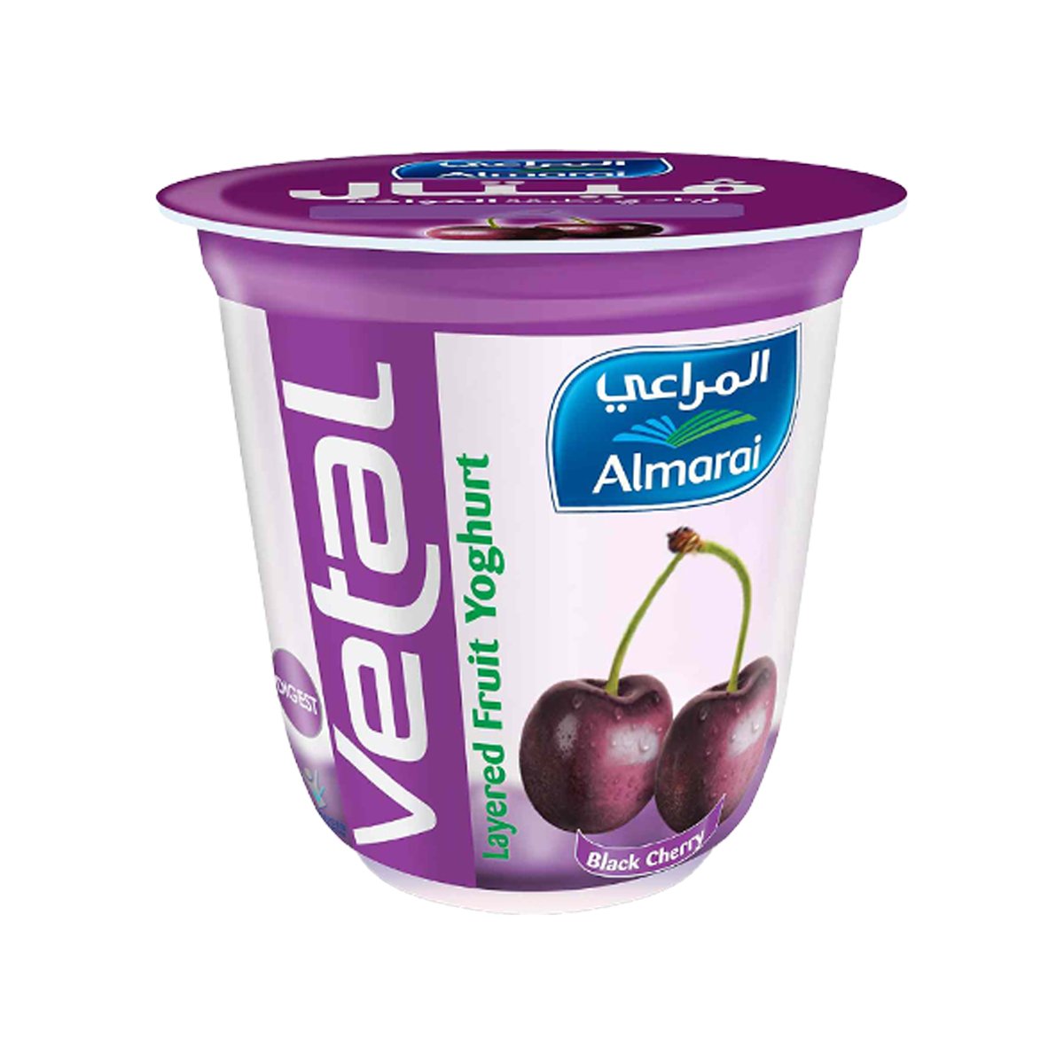 Almarai Black Cherry Fruit Yogurt 140 g 5+1