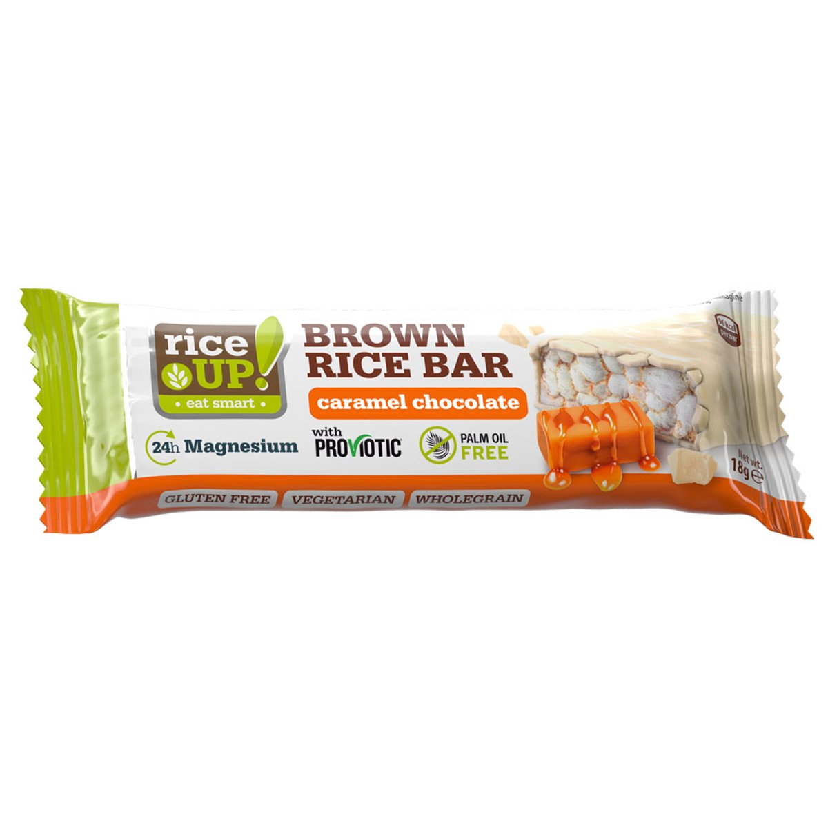 Rice Up Caramel Chocolate Brown Rice Bar 18 g