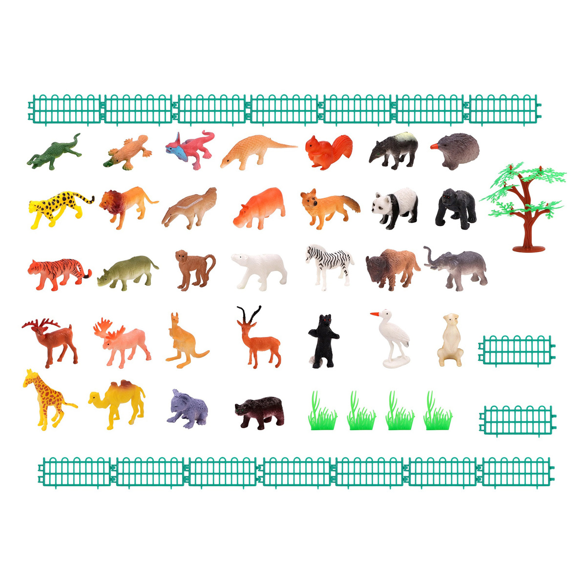 Skid Fusion Animals Figure 2.5 35Pcs A6635-1