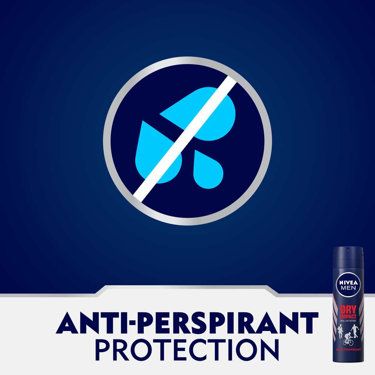 Nivea Men Dry Impact Antiperspirant Deodorant Spray Value Pack 2 x 150 ml