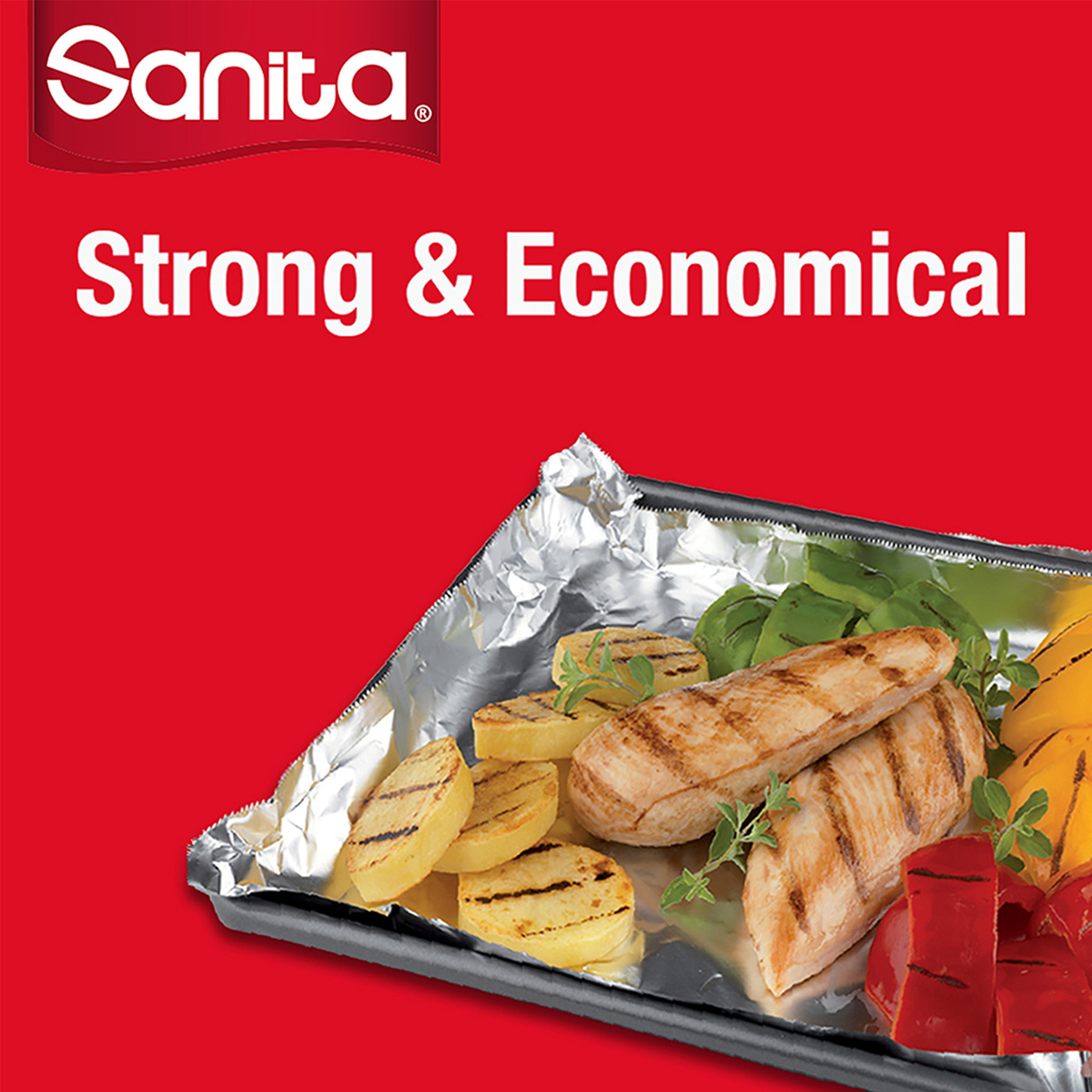 Sanita Aluminum Foil Strong & Economical 450mm 1 pc