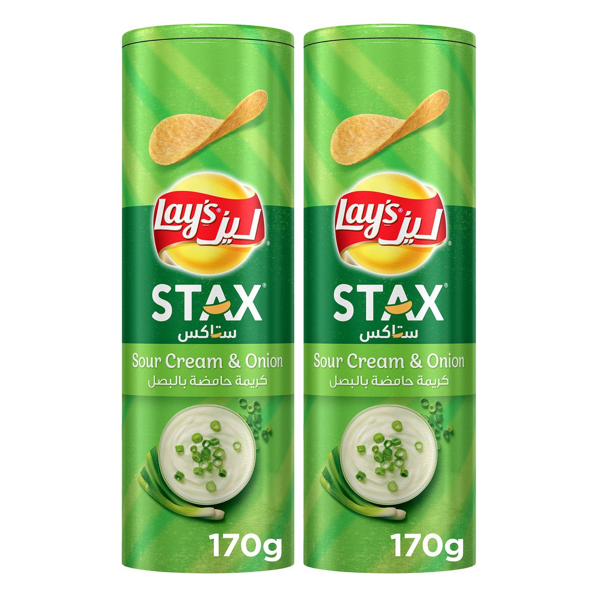 Lay's Stax Assorted Value Pack 2 x 170 g