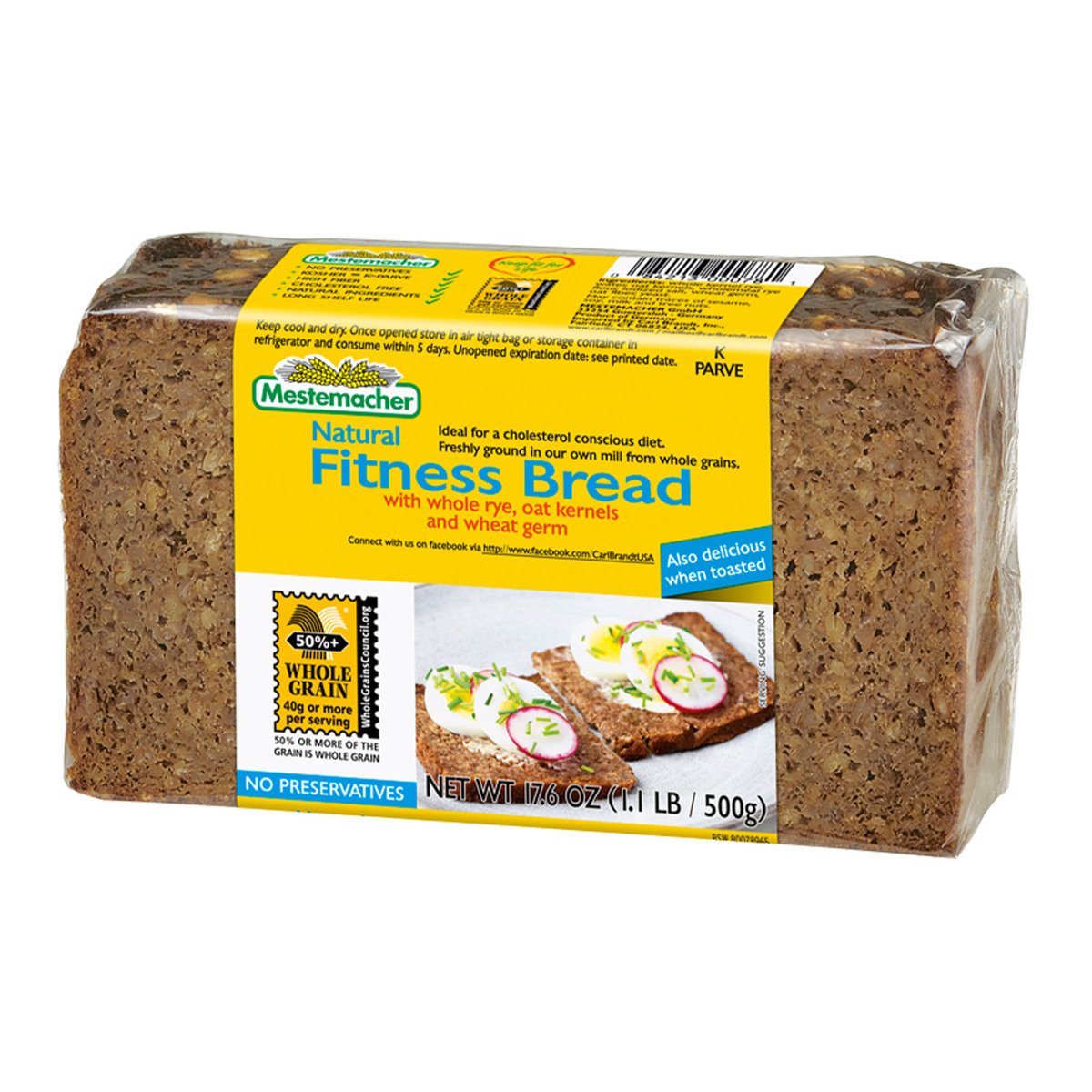 Mestemacher Natural Fitness Bread 500 g