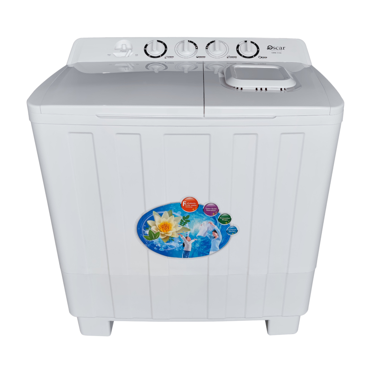 Oscar Semi automatic Washing Machine, 18 kg, OWM18SA