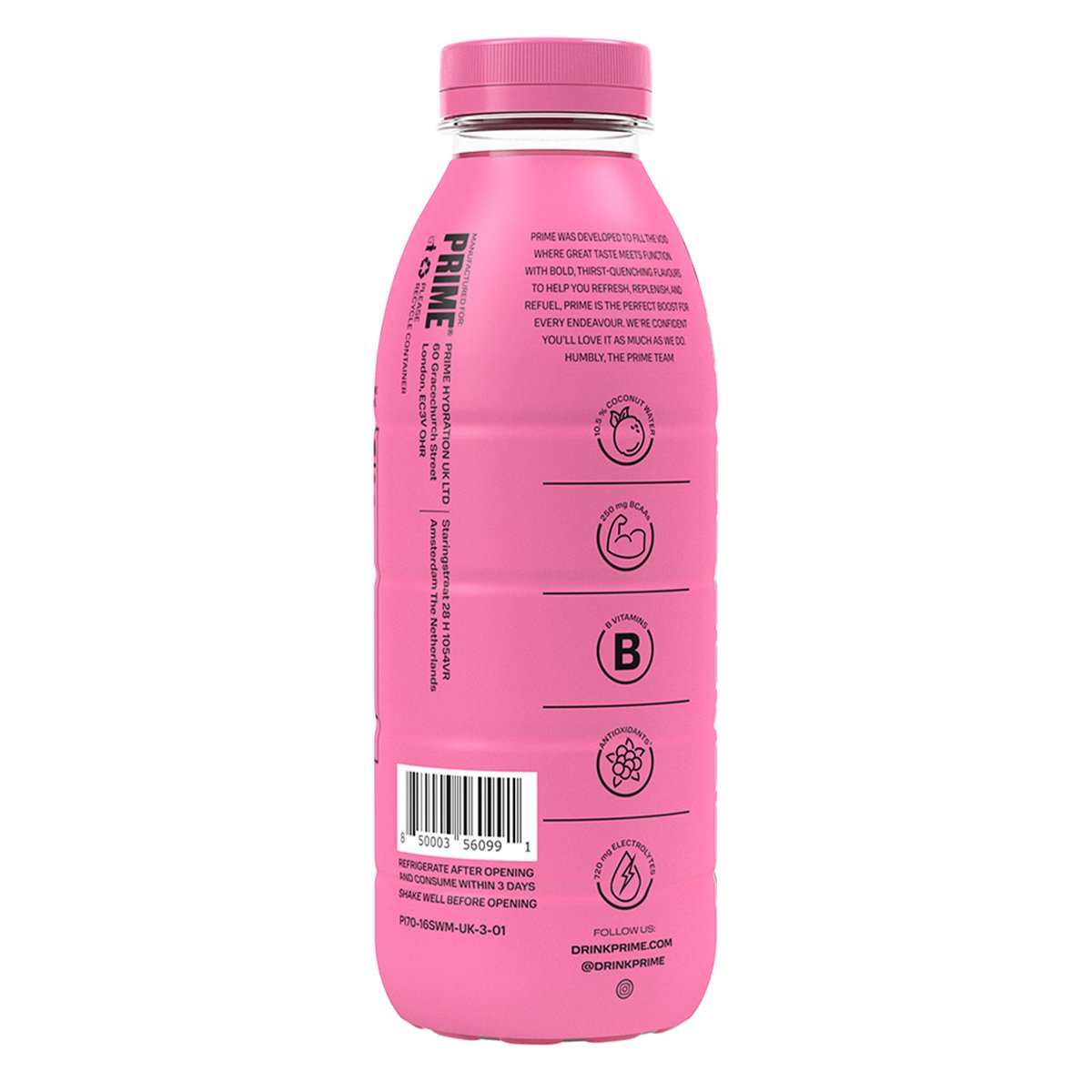 Prime Strawberry & Watermelon Hydration Drink 500 ml