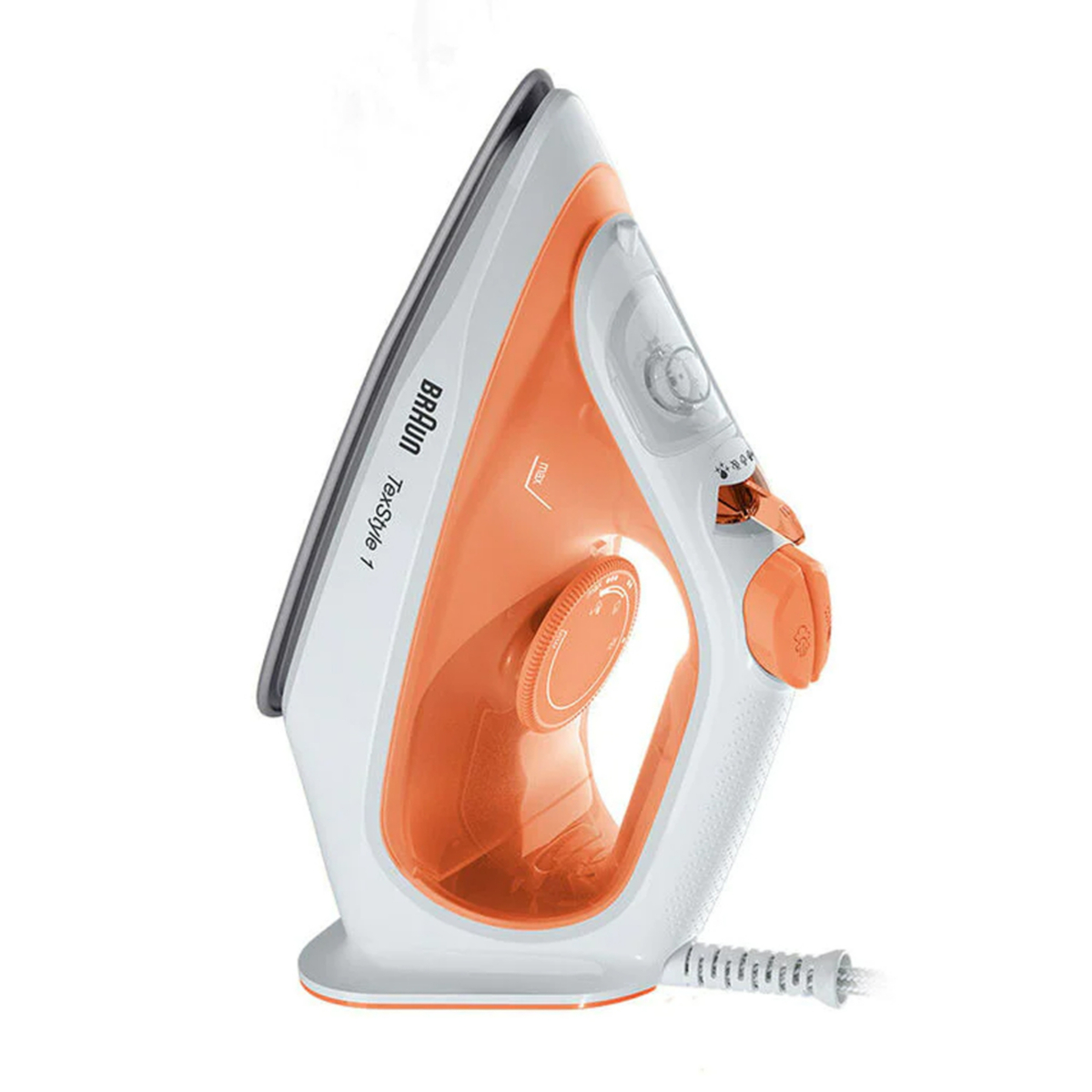 Braun Steam Iron, 1900W, Orange & White, SI1009ORANGE