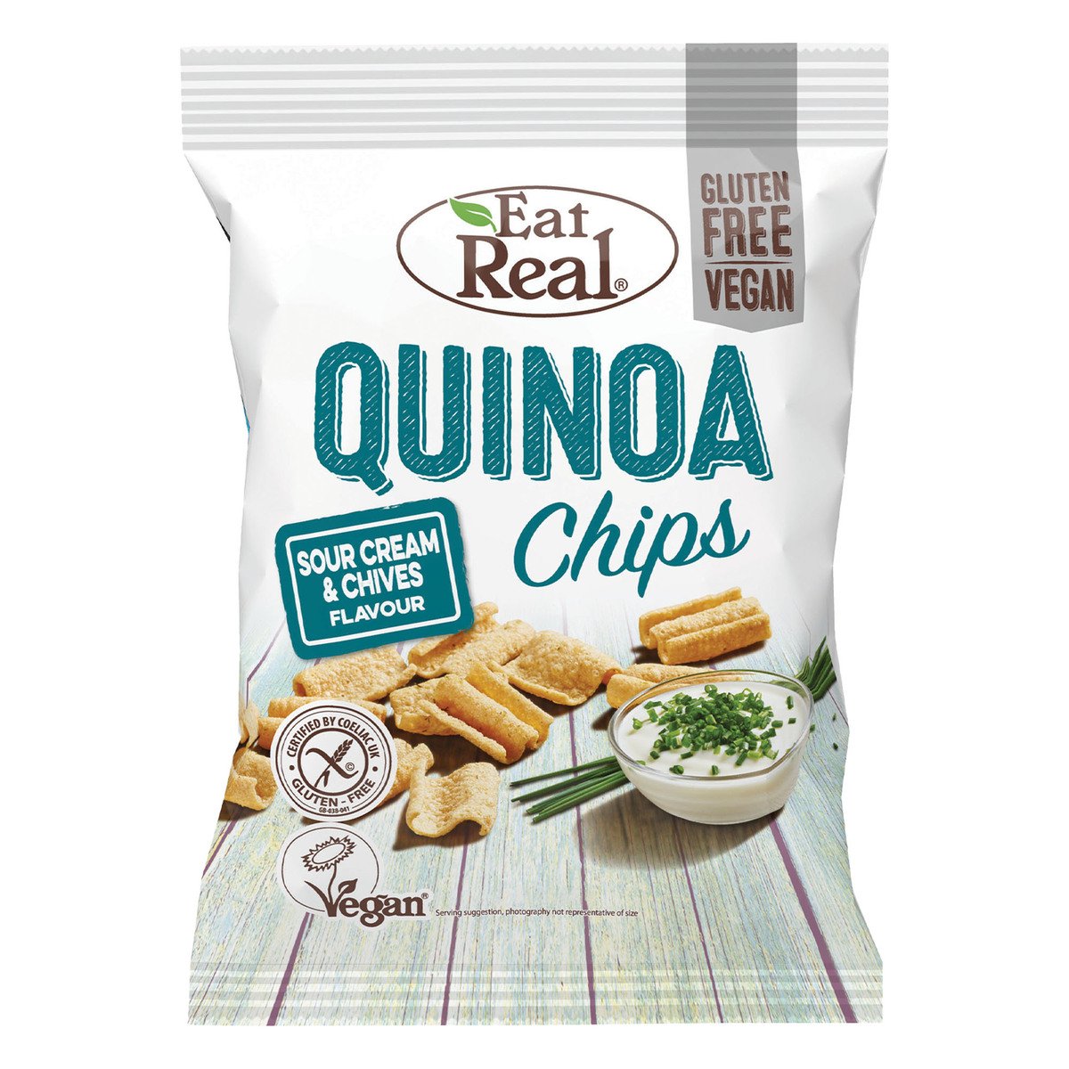 Eat Real Quinoa Chips Sour Cream and Chives 80 g