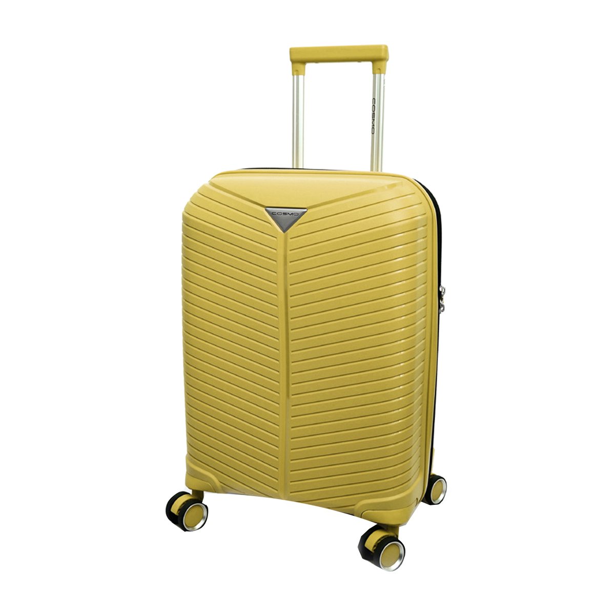 Cosmo Jet 4Wheel Hard Trolley 70cm Yellow