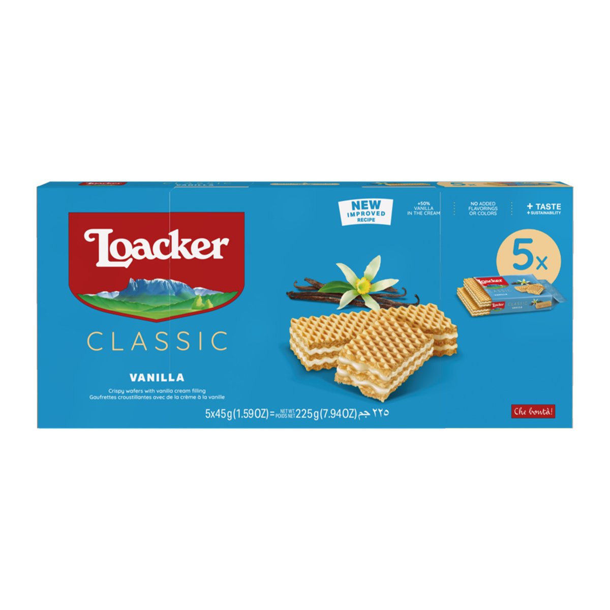 Loacker Vanilla Crispy Wafer 45 g