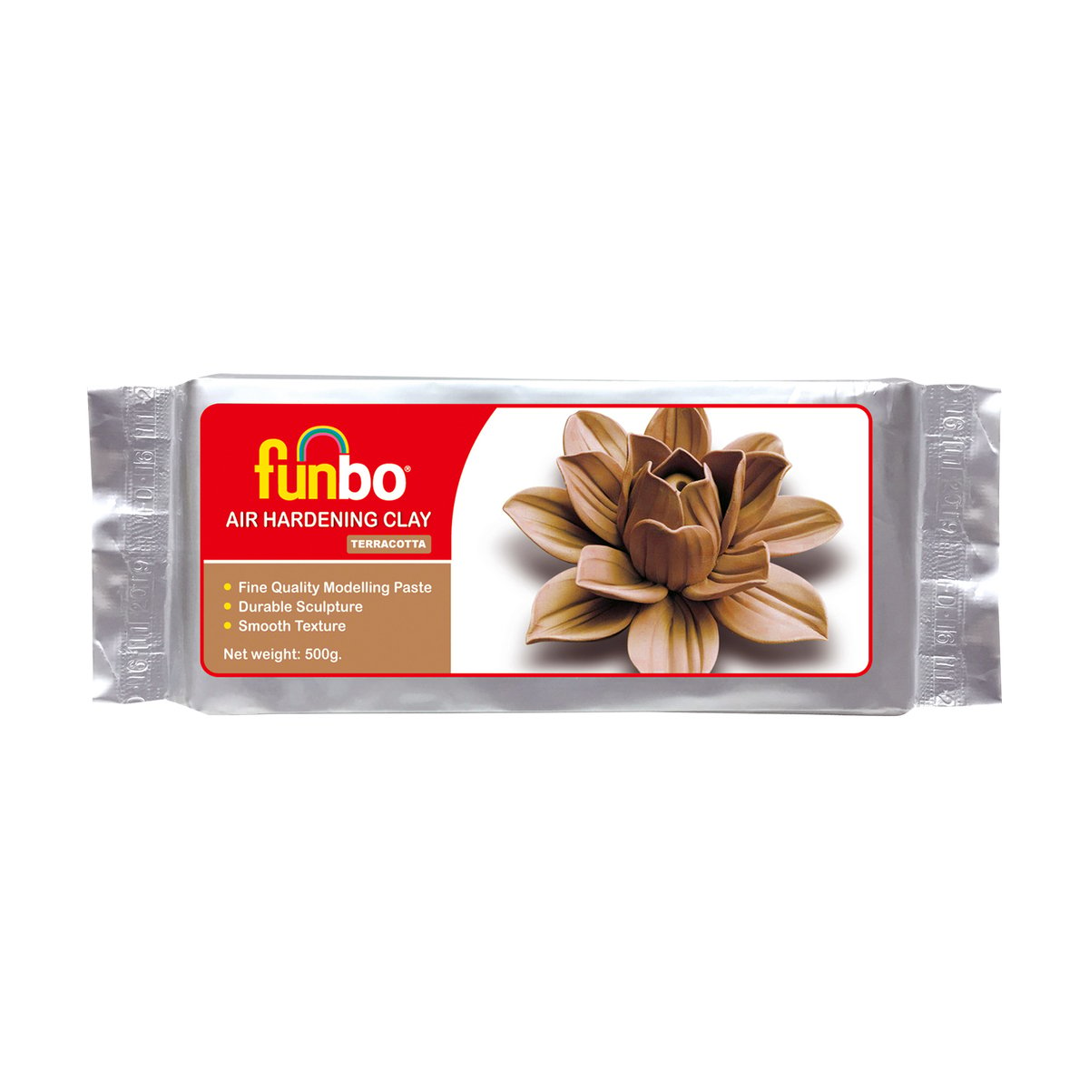 Funbo Modelling Clay 500g Terracotta