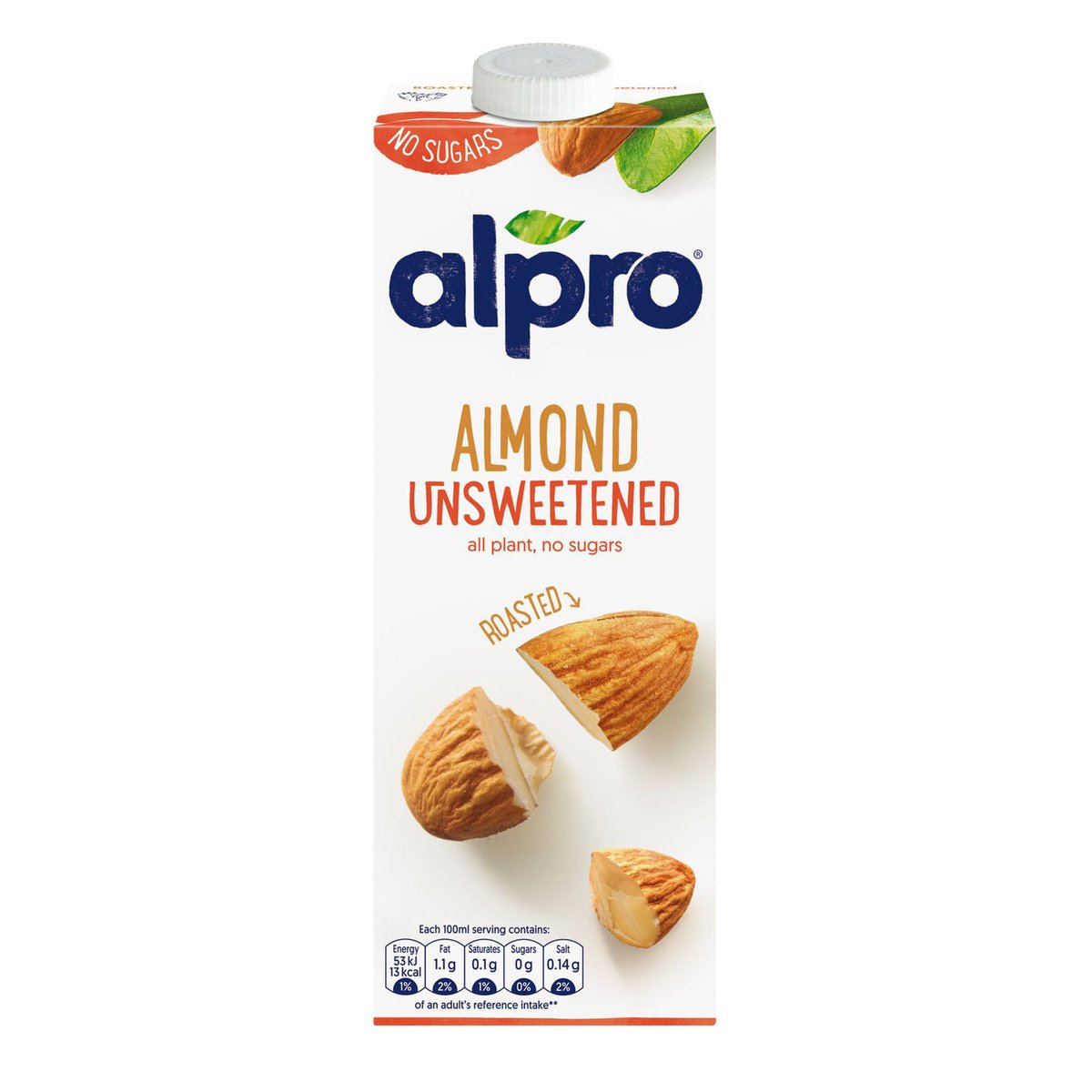 Alpro Unsweetened Nutty Almond Drink 1 Litre