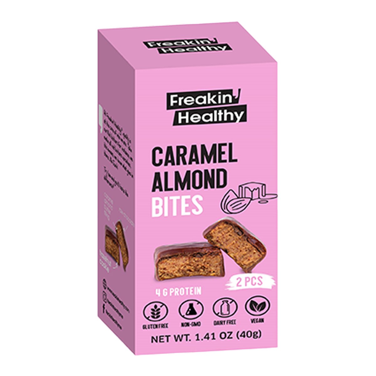 Freakin Healthy Caramel Almond Bites 40 g