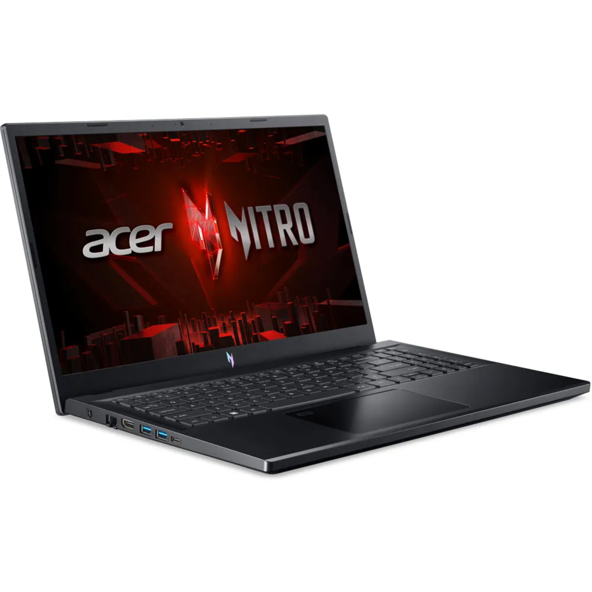 Acer Nitro V ANV16-NH.QP1EM.003,AMD Ryzen 7-8845HS,16GB RAM,512GB SSD,NVIDIA GeForce RTX 4050 6GB Graphics,16" WUXGA,Win 11 Home,Gaming Laptop, Black