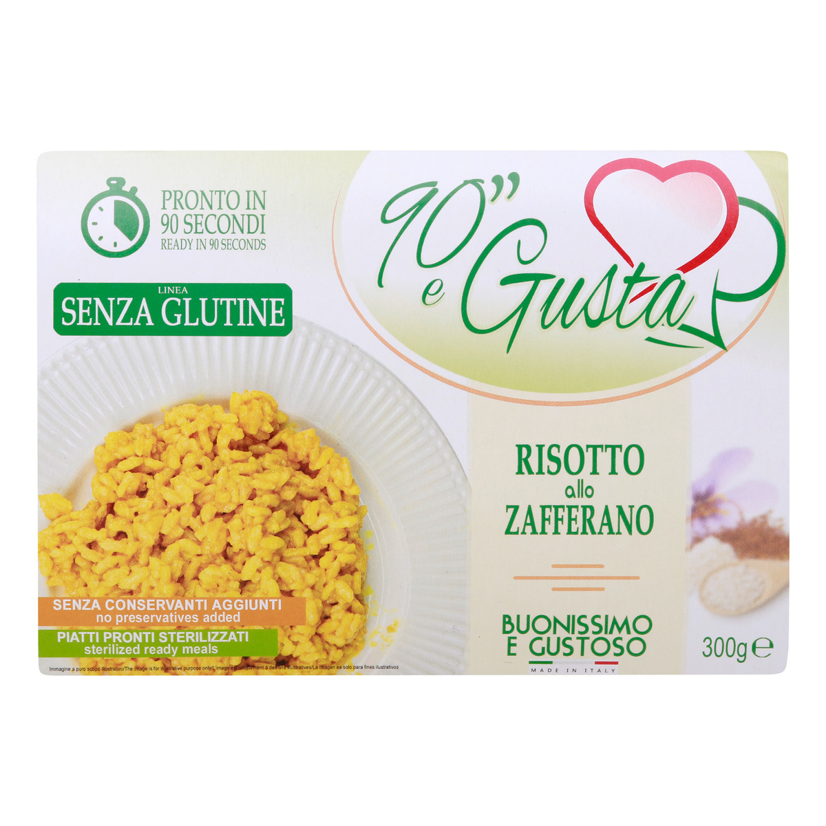 90 E Gusta Risotto Allo Zafferano Gluten Free 300 g