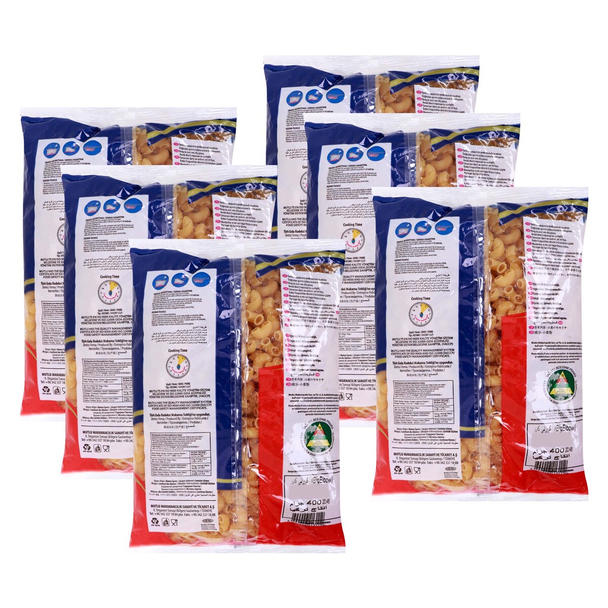 Angelina Big Elbow Macaroni 6 x 400 g