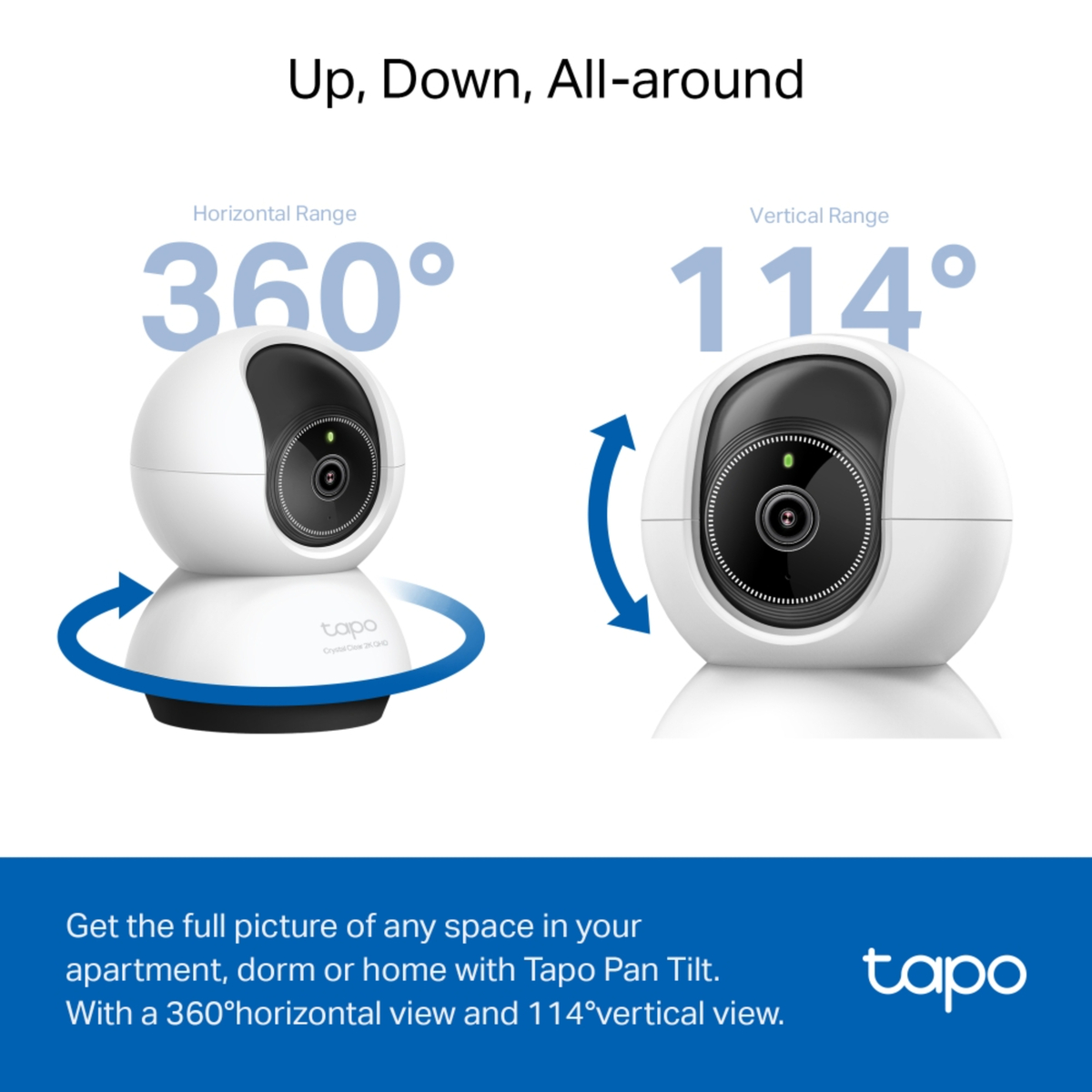 TP-Link Tapo TC72 Pan/Tilt AI Home Security Wi-Fi Camera