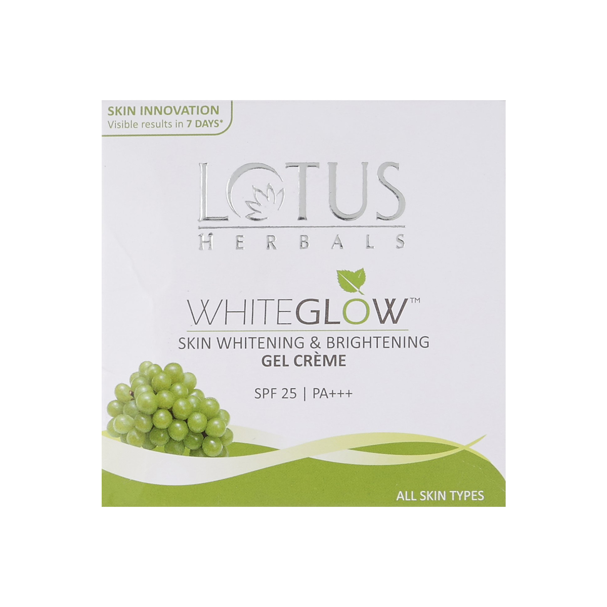 Lotus Herbals White Glow Skin Whitening & Brightening  Gel Creme SPF25 PA+++ 60 g