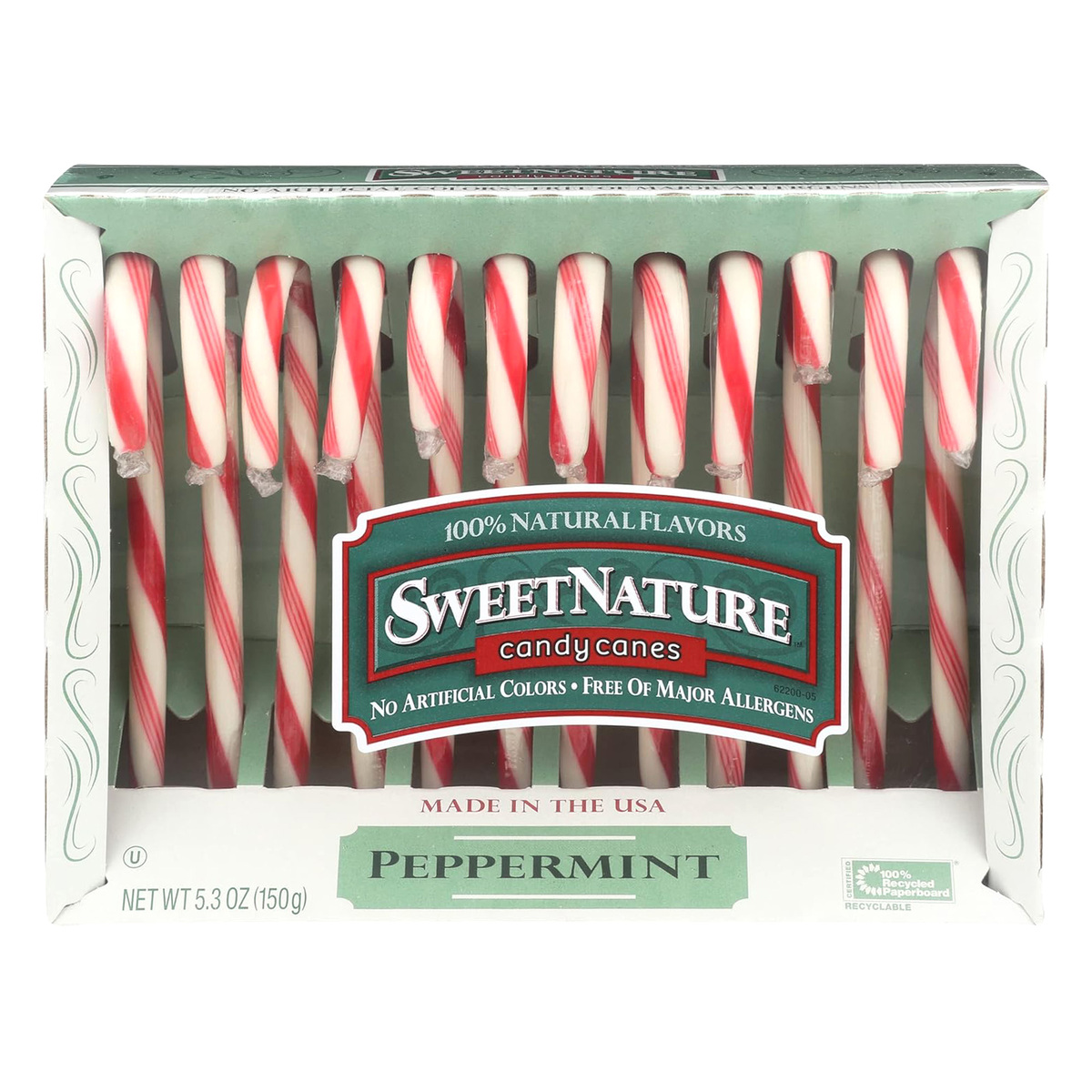 Sweet Nature Candy Canes Peppermint 5.3 oz (150 g)