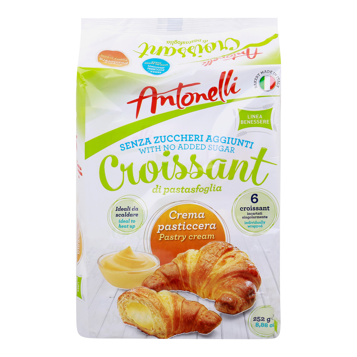 Antonelli Sugar Free Custard Cream Croissant, 252 g Online at Best Price, Brought In Cakes