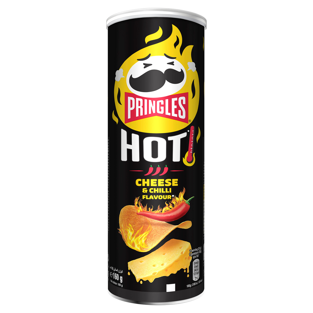 Pringles Hot Cheese & Chilli Flavour Potato Chips 160 g