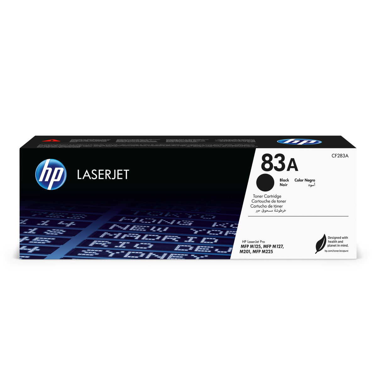 HP 83A Black Original LaserJet Toner Cartridge, 1500 pages, CF283A