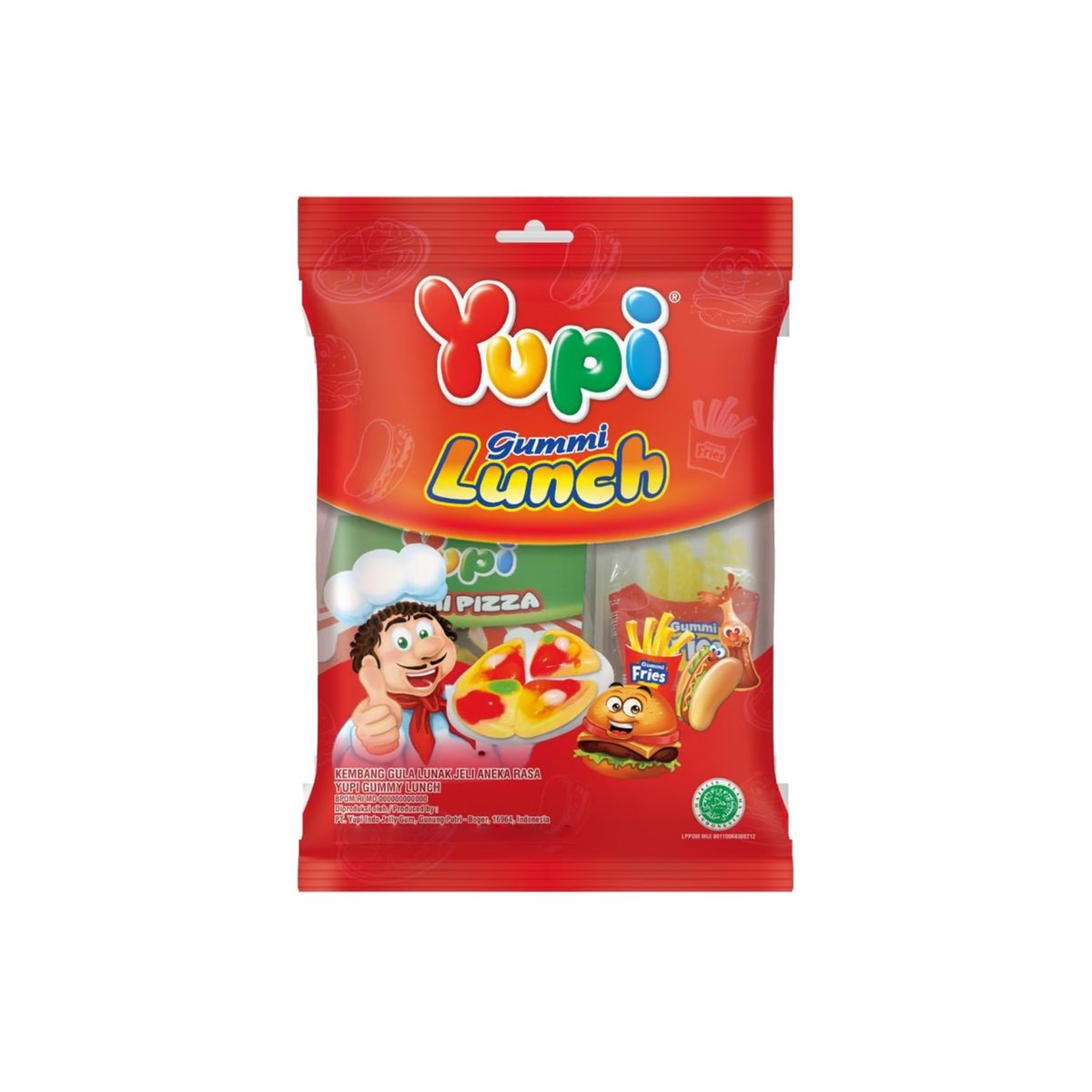 Yupi Gummy Lunch Happy Bears Gum 93g